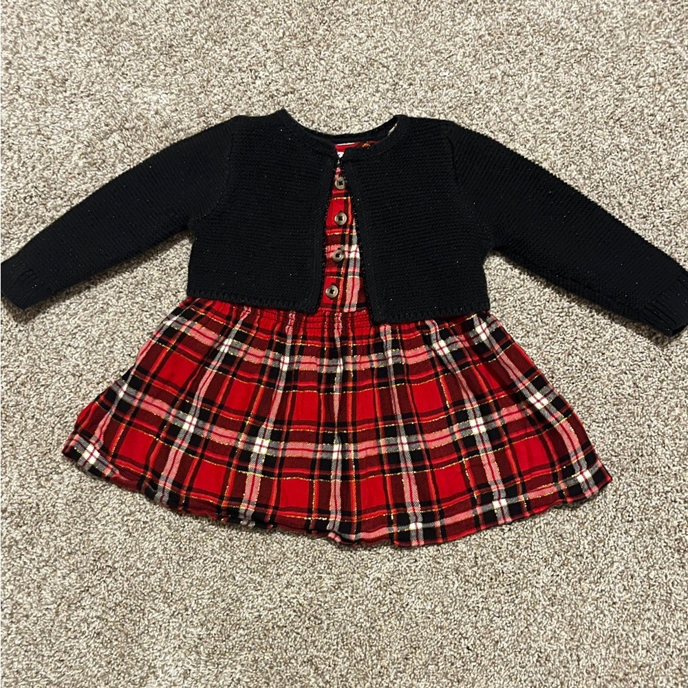 18M Cat & Jack Holiday Dress & Bolero Outfit